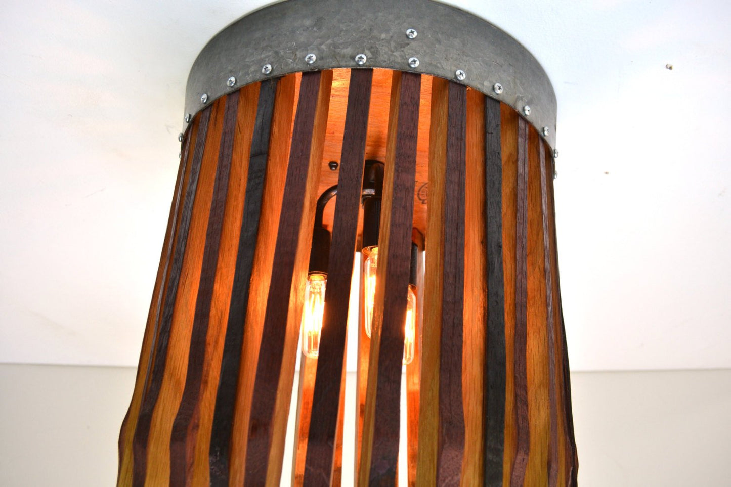 CRAFTSMAN Collection - Obito - Wine Barrel Flush Mount Ceiling Light 