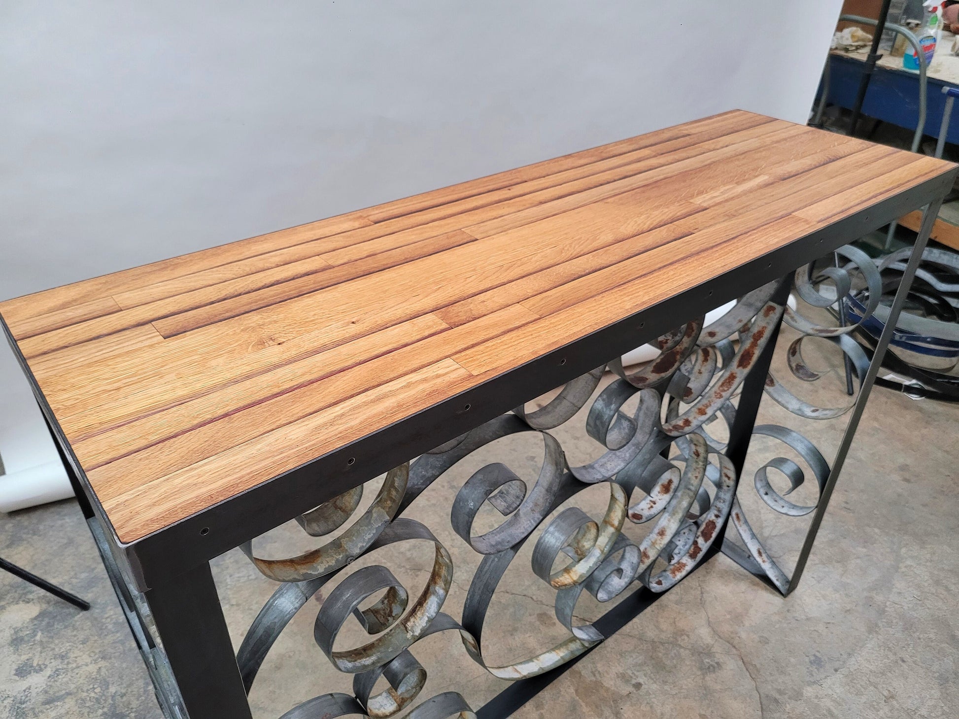 Wine Barrel Tasting / Entry / Sofa Table - TATMA - Made from retired California wine barrels. 100% Recycled!