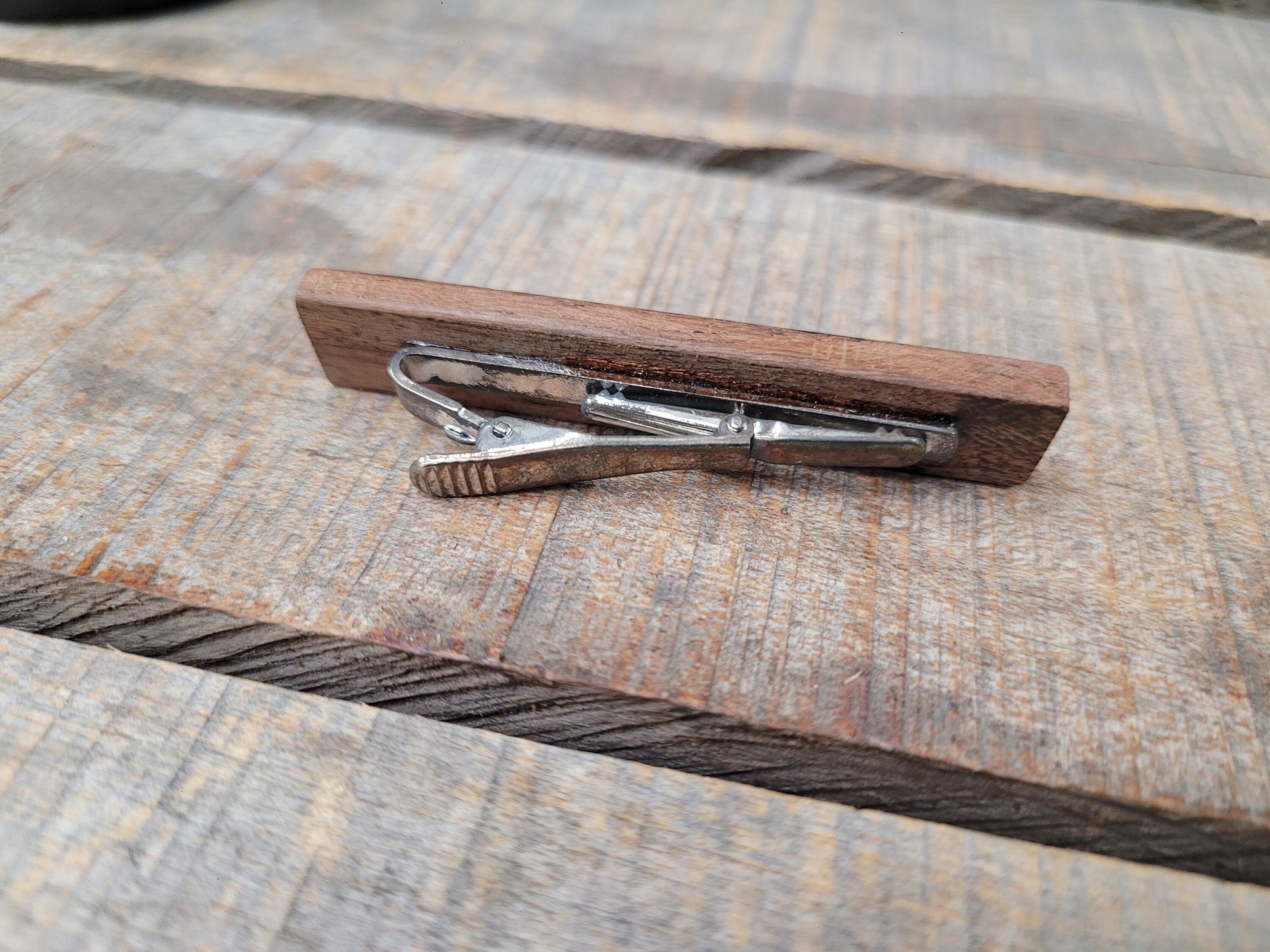 Grapevine Tie Clip "Barua" Made from retired Opus 1 Cabernet California grapevines - 100% Recycled + Free Shipping! 112223-4