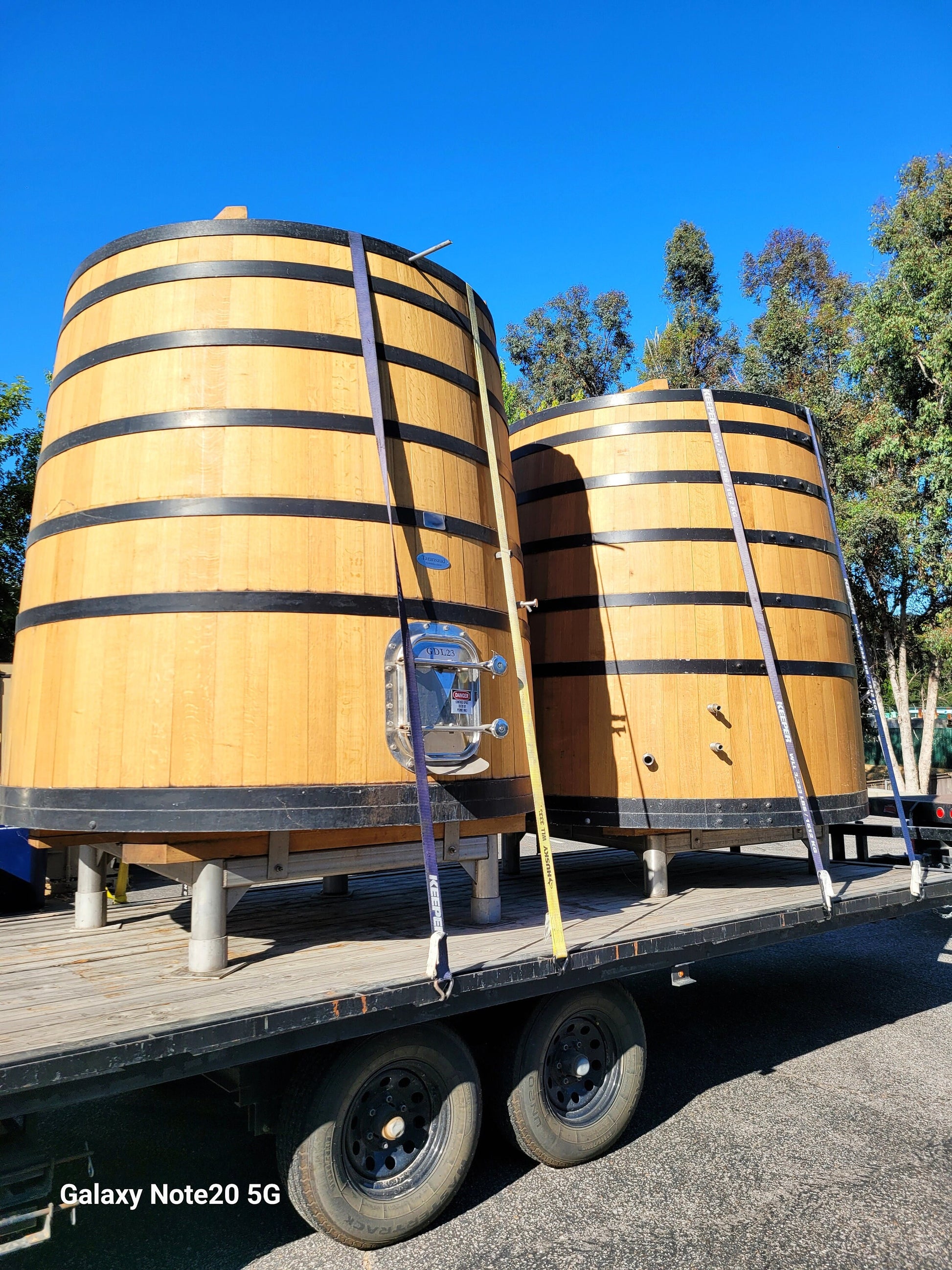 Wine Barrel Shadowbox Coffee Table COBERTO Made from large Retired French Oak Wine 100% Recycled!