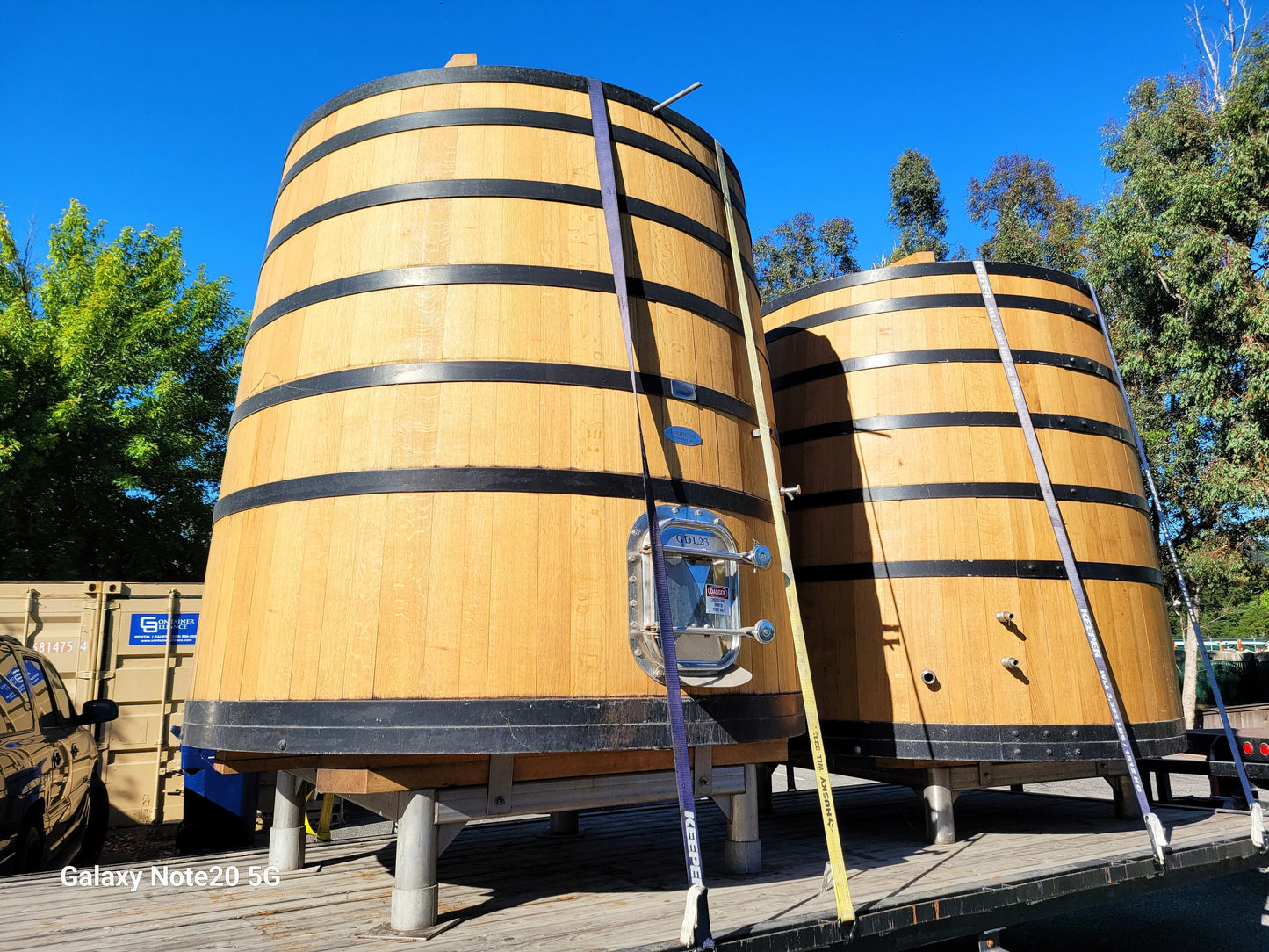Wine Barrel Nightstand - COMODINO - Made from retired California wine barrels. 100% Recycled!