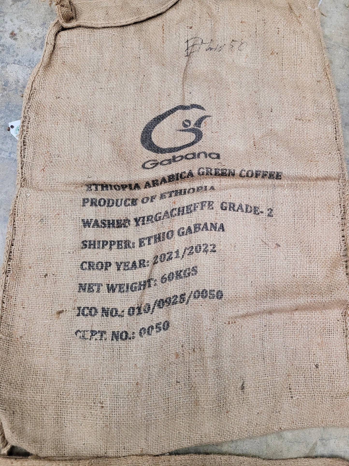 SALE Set of 6 Burlap Coffee bags 100% Recycled + Ready to Ship! LOT 6