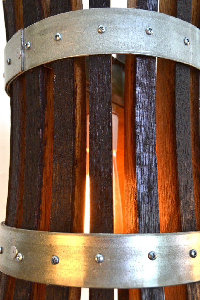 Wine Barrel Pendant Light - Pasadena - Made from retired California wine barrels. 100% Recycled!