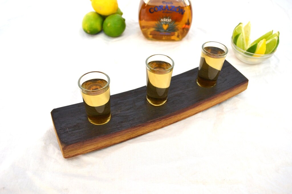 Barrel Stave Tequila Flight - Jalisco - Made from retired California wine barrels. 100% Recycled!