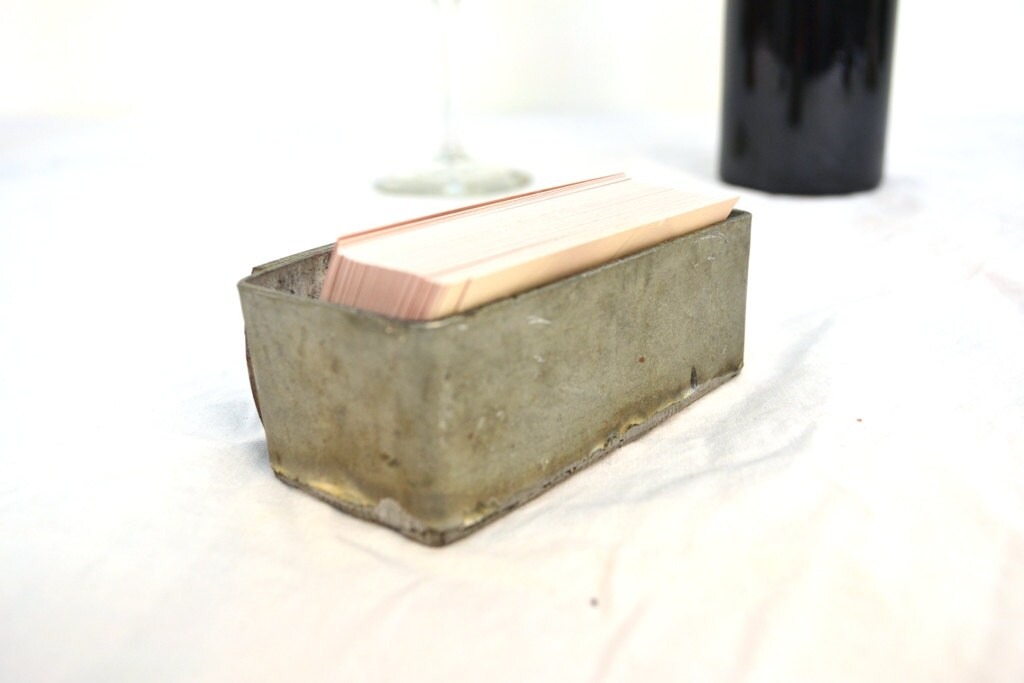 Wine Barrel Ring Business Card Holder - Lohata - Made from retired Napa CA wine barrel rings. 100% Recycled!