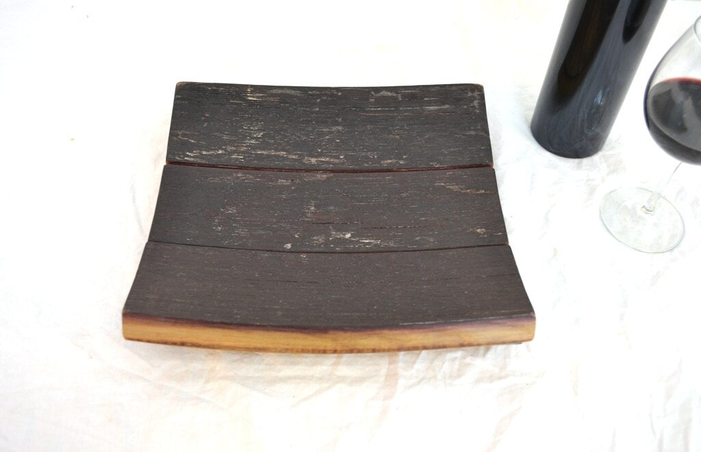 Wine Barrel Catchall and Key Wallet Organizer - Calaix - made from retired California wine barrels. 100% Recycled!
