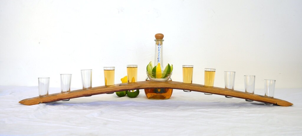 Barrel Wood Tequila Flight - Katelu - Made from retired California wine barrels. 100% Recycled!