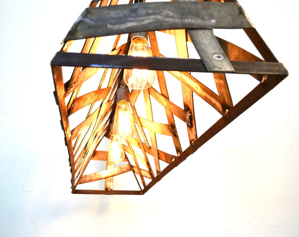 Wine Barrel Ring Island Light - Pulau - Made from retired California wine barrel rings. 100% Recycled!