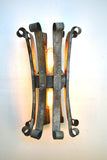 BLOOM Collection - Double Bloom - Wine Barrel Ring Double Wall Sconce 