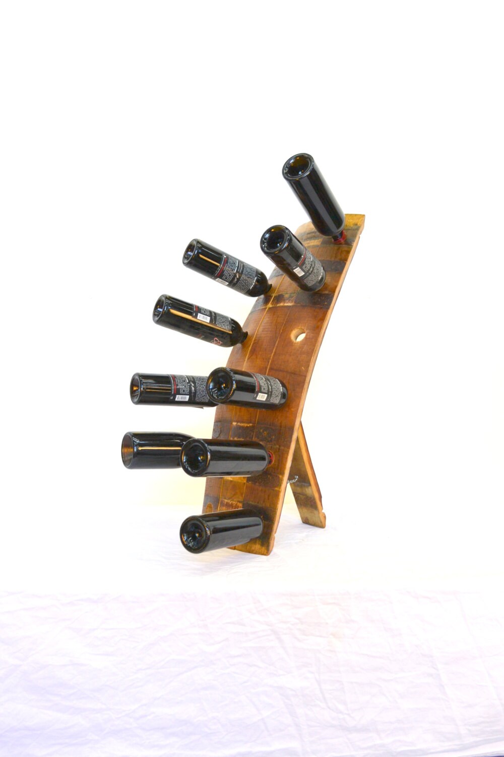 Riddling Rack Wine Storage - Vinala - Made from reclaimed California wine barrels. 100% Recycled!