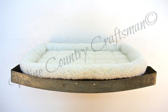 Wine Barrel Wall Cat Bed - Fonde - made from retired California wine barrels. 100% Recycled!