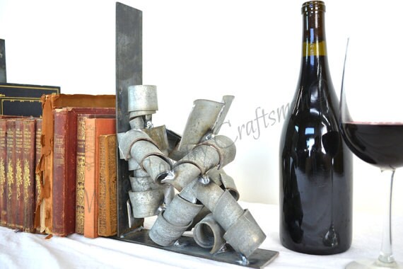 Wine Barrel Bookends - Relaxing with a Good Book - Made from retired CA wine barrel rings. 100% Recycled!