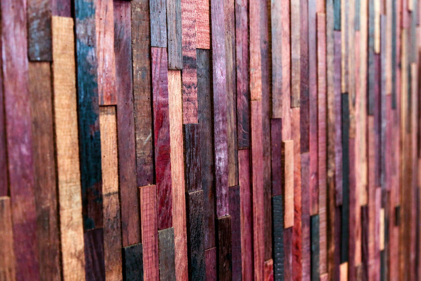 Wine Barrel Wall Art - Obra - Made from retired California wine barrels - 100% Recycled
