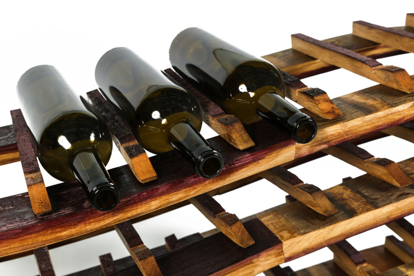 Large Wave Wine Rack - Antorini - Made from retired wine barrels. 100% Recycled!