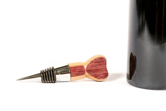 STOPPER - Love - Wine Barrel Heart Bottle Stopper 