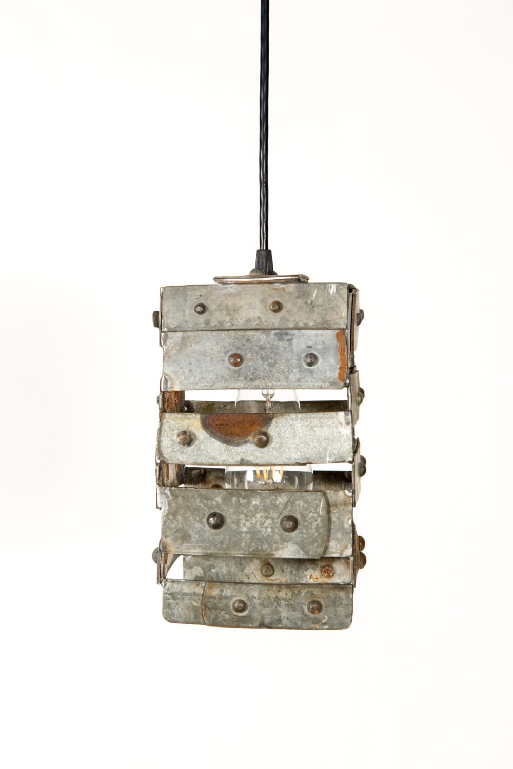 Wine Barrel Hanging Pendant - Buckles - Made from retired California wine barrel rings 100% Recycled!