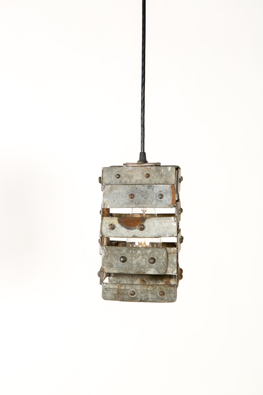 Wine Barrel Hanging Pendant - Buckles - Made from retired California wine barrel rings 100% Recycled!