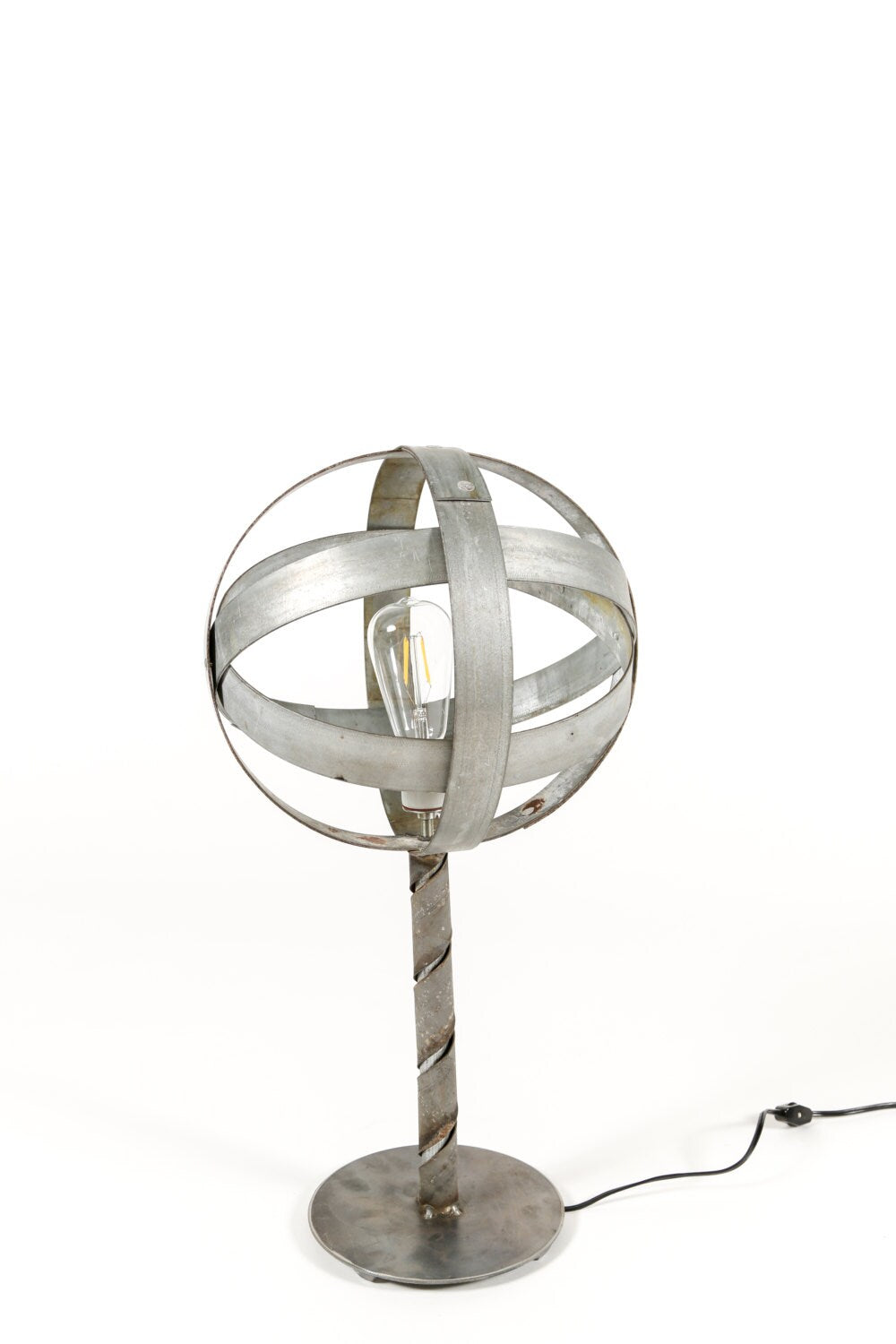 Wine Barrel Desk Lamp - Tavoci - Made from retired California wine barrel rings. 100% Recycled!