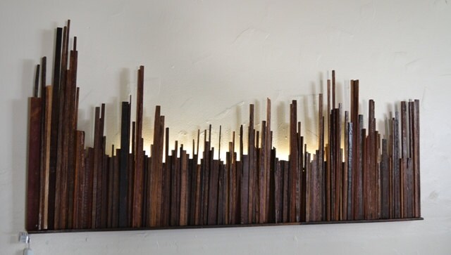 Wine Barrel Wall Art - Urbs - Made from retired California wine barrels. 100% Recycled!